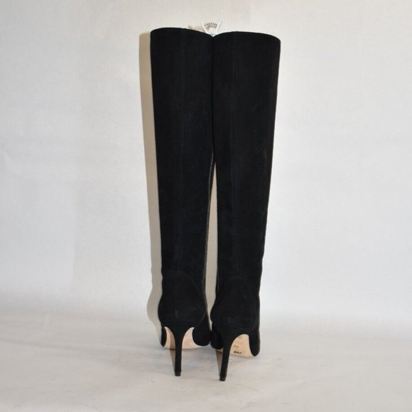 $850 Stuart Weitzman Stuart 85 Knee High Pointed Toe Zip Boot SUEDE 7 (PA19) - Picture 6 of 8